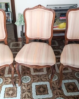 Set 6 sedie vintage stile Luigi XV