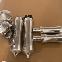 Kit risers manopole pedaline custom ed harley