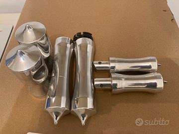 Kit risers manopole pedaline custom ed harley