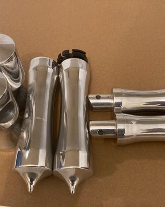 Kit risers manopole pedaline custom ed harley