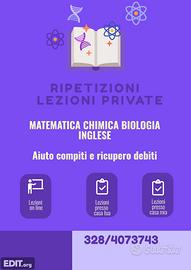 Lezioni private aiuto compiti
