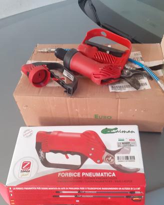 asta telescopica e forbice pneumatica
