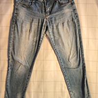 Jeans donna Denim, vita alta strappati IT44