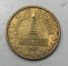 Moneta rara da 10 cent slovena
