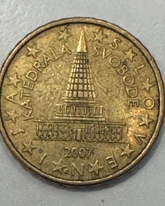 Moneta rara da 10 cent slovena