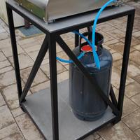 Carrello mobile forno pizza