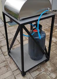 Carrello mobile forno pizza