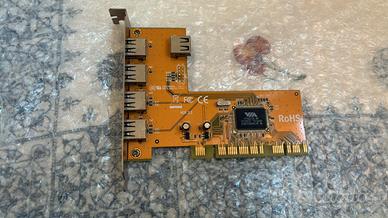 Scheda PCI 4 porte USB 2.0 Kraun – PCI