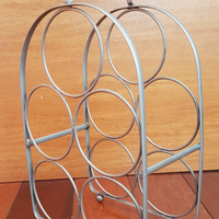 Portabottiglie vintage in metallo