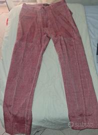Pantalone Denim Borgogna bello