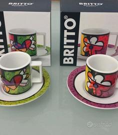 Set due tazzine caffè britto nuova collezione 