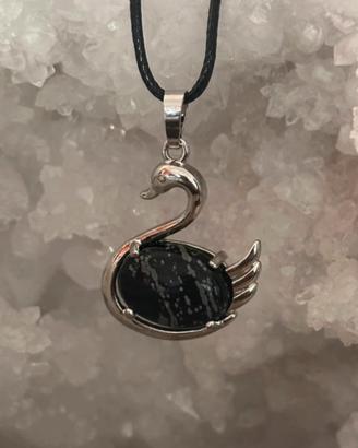 Ciondolo Cigno fiocco di neve