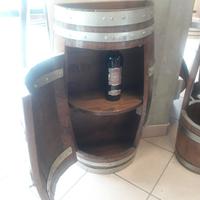 Cantinetta porta bottiglie da mezza botte