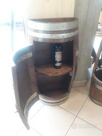 Cantinetta porta bottiglie da mezza botte
