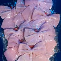 set fiocchi grandi colore rosa