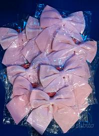 set fiocchi grandi colore rosa