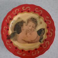 Piatto Natalizio Richard Ginori con due Angioletti