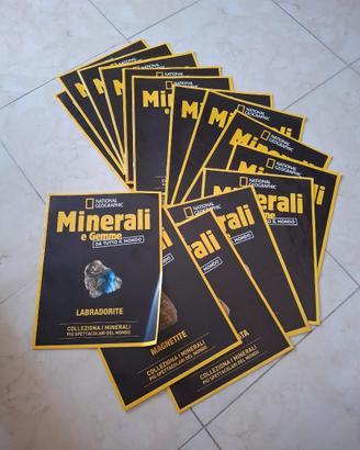 14 fascicoli gemme e minerali National Geographic