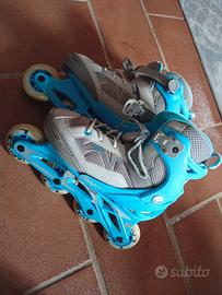 pattini in linea usati pochissimo