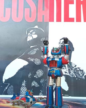 Coppia di Gloizer robot giocattolo vintage popy