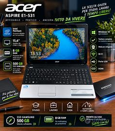 Acer Aspire - RAM 8GB - HD 500GB SSD