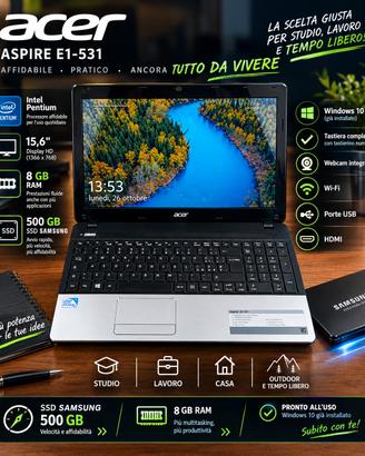 Acer Aspire - RAM 8GB - HD 500GB SSD