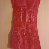 Borsa appendiabiti per gioielli rosa fucsia