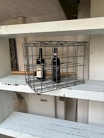 Cassetta Portabottiglie Vino in Ferro Epoca