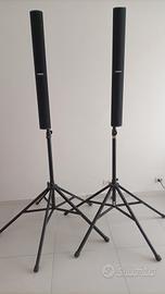 casse audio Bose Panaray MA12 con stativi