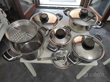 Set pentole inox 18/10 Mondial Casa