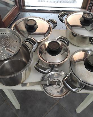 Set pentole inox 18/10 Mondial Casa