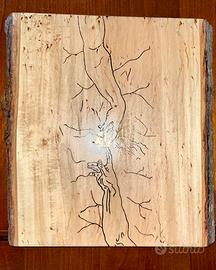 Pirografia su legno artigianale (prezzo trattabile