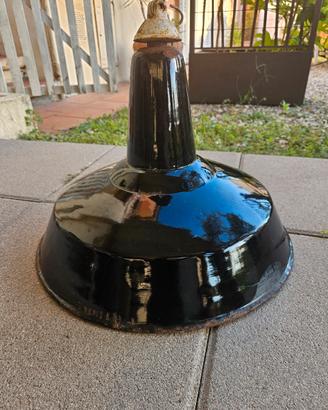 Lampada induastriale vintage anni '50