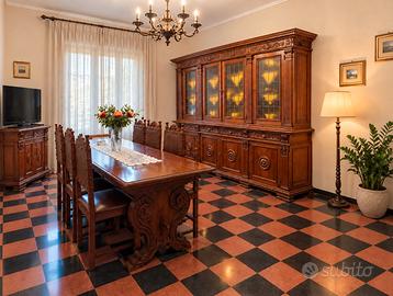 sala da pranzo completa in legno massello 