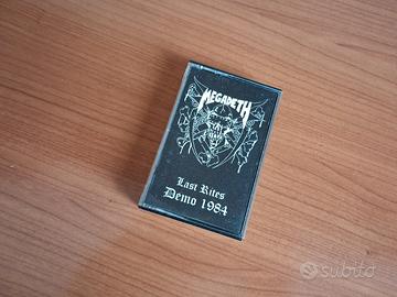 audiocassetta megadeth demo heavy metal