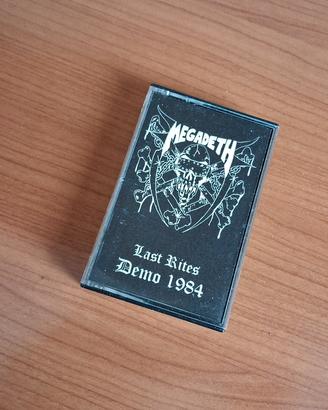 audiocassetta megadeth demo heavy metal
