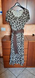 Abito lungo donna fantasia giraffa