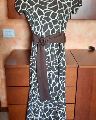 Abito lungo donna fantasia giraffa
