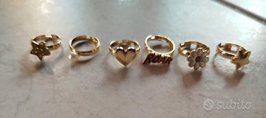 Lotto anelli per bambini – color oro