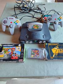nintendo 64 + zelda, S. Mario, M. Kart, Banjo kazo