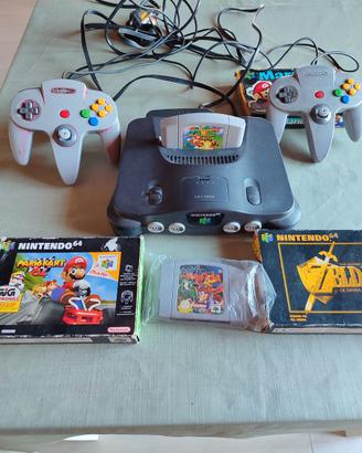 nintendo 64 + zelda, S. Mario, M. Kart, Banjo kazo
