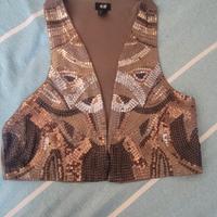 Gilet con paillettes tg.XS