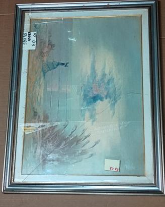 QUADRO PITTURA SU TELA - ANNI '80/'90
