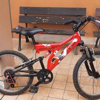 Bici MTB bambino 6-9 anni Btwin 2.0 FULL SUSPENDED