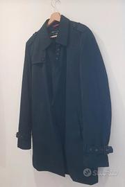 Cappotto elegante uomo blu scuro 