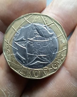 Moneta 1000 lire da collezione, mappa sbagliata 