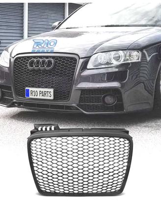 GRIGLIA AUDI A4 B7 04-07 LOOK RS NERO OPACO