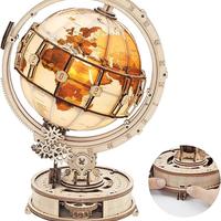 Puzzle 3D in Legno Adulti, Mappamondo Luminoso, Fa