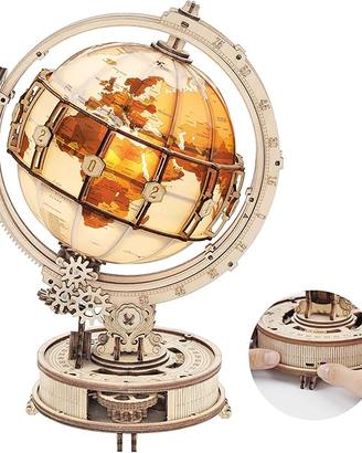 Puzzle 3D in Legno Adulti, Mappamondo Luminoso, Fa