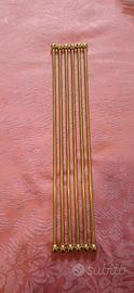 6 Bacchette per tende in ottone